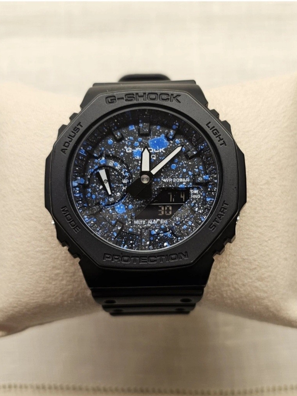 Custom Casio G-Shock GA-2100 Galaxy Painted CasiOak Watch